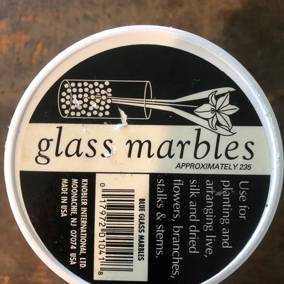 Blue Glass Marbles - Picture 2 of 3